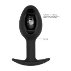 SONO No.89 silikoninis analinis kištukas su kinetiniu kamuoliuku – 8.3 cm (3.3″) – Juodas — Nuotrauka 6