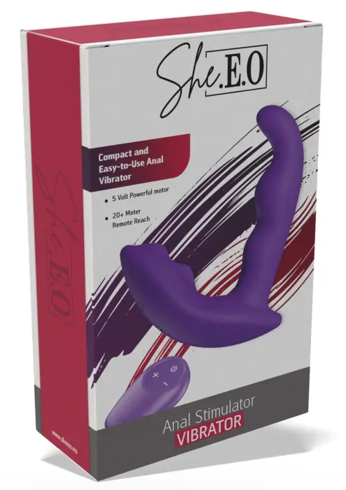 She.E.O Vibrating Anal Stimulator – Purple Photo