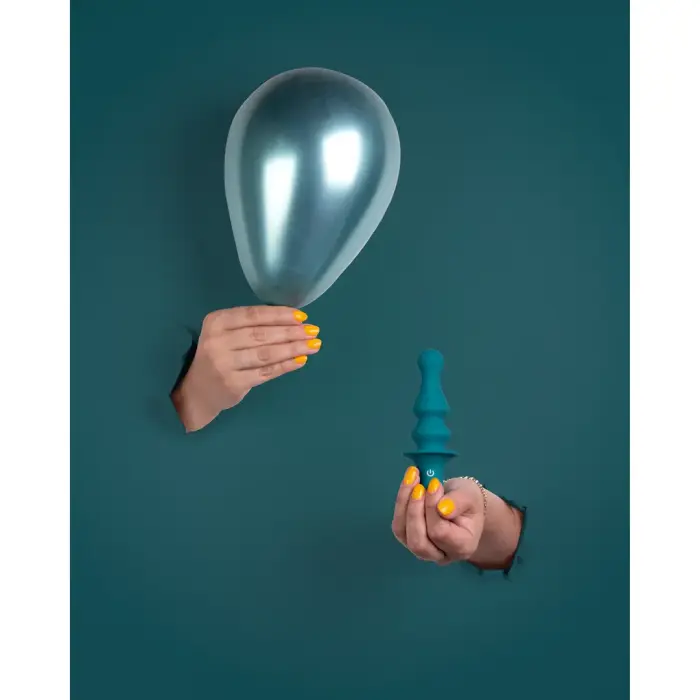 Вибратор в форме пешки – Peacock Plume – Green Фото num