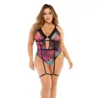 Black Dream Flower Print Bodysuit – 4 XL — Photo 4