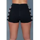 Feel The Vibe šorti ar siksniņu dizainu – melni – M Foto 4