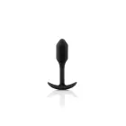 B-Vibe Snug Plug 1 – Analinis kištukas su svoriu pradedantiesiems – Juodas — Nuotrauka 1