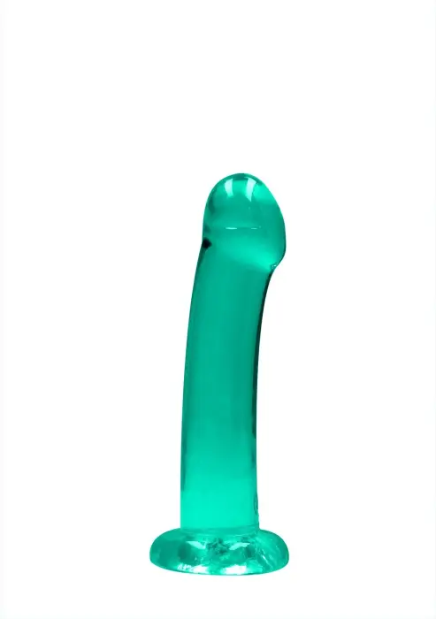 Nereālistisks dildo ar piesūcekni – 17 cm (6.7″) – Caurspīdīgs Foto 4