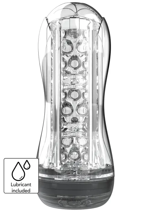 TOYJOY HERO Big Clear Blast vakuuminis masturbatorius – skaidrus