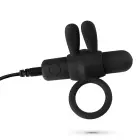 Wonka Vibrating Cockring with Bullet – Black — Photo 4