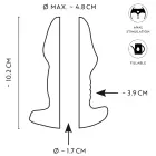 ANOS analinis kištukas su tuneliu – 10.2 cm (4″) – Skaidrus Photo