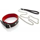 WHIPS Studded Leather Collar with Leash – Black — Photo 4