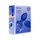 B-Vibe вибрирующая анальная пробка с камнем L/XL – Синяя — Фото 2