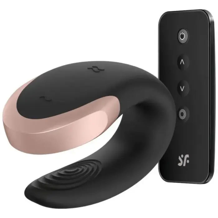 Satisfyer Double Love Dual Vibrator – Black