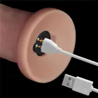 LoveToy Vibrating Sliding Skin Pro II – двухслойный реалистичный силиконовый дилдо с вибрацией – 22,9 cm (9'') — Фото 20