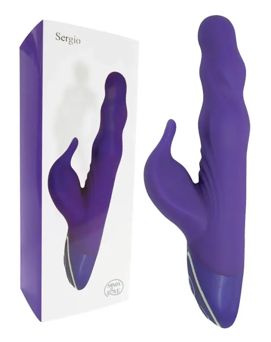 MINDS of LOVE Sergio гибкий вибратор – 20 cm (8″) – фиолетовый