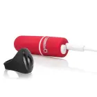 The Screaming O Charged Remote Panty System valkājams vibrators – sarkans — Foto 3