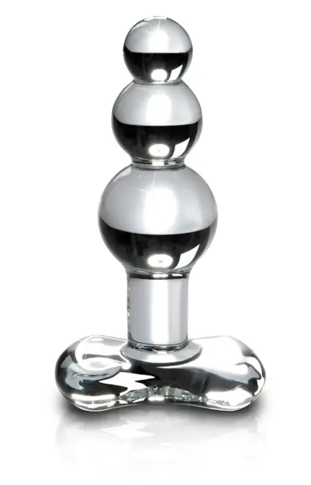 Icicles № 47 Прозрачный стеклянный анальный стик – 10.5 см (4.1″) Фото num