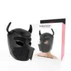 Darkness Neoprene Dog Mask L – Adjustable Removable Muzzle – Black/Red — Photo 1
