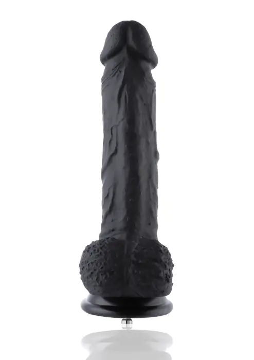 Hismith KlicLok dildo – 20 cm (8″) – Melns Foto 4