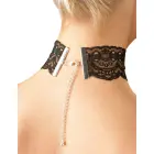 Black Level Elegant Lace Choker with Adjustable Chains 30-45cm – Black — Photo 3