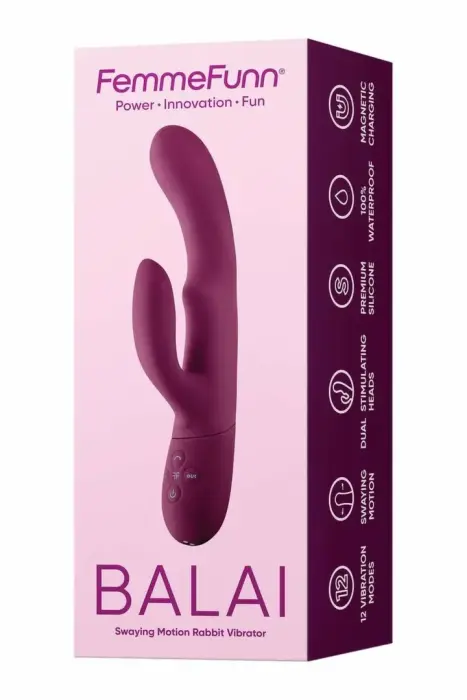 FemmeFunn Balai двойной вибратор – 23 cm (9.1″) – розовый