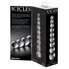Icicles No. 2 klaasist dildo – 20.5 cm (8.1″) – Läbipaistev — Foto 6