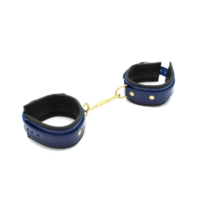Blue Leather Anklecuffs Photo
