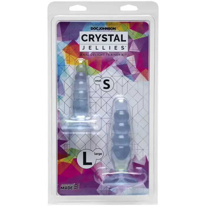 Anal Delight – tekstūruotas analinių treniruočių rinkinys – M, L