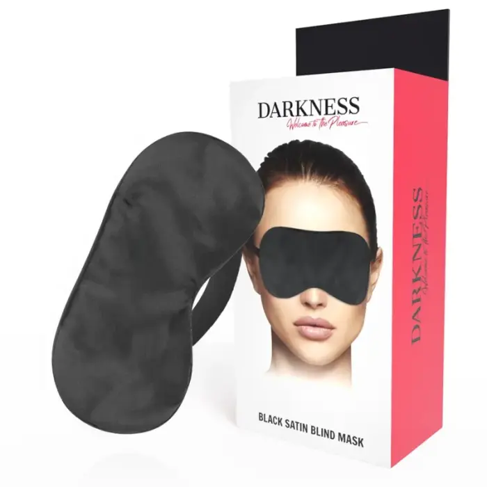 Darkness Basic Satin Eye Mask – Black