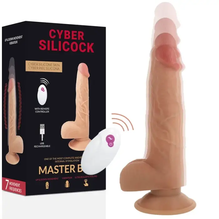 CYBER SILICONE Ben Vibrator – 23.9 cm (9.4″) – Skin