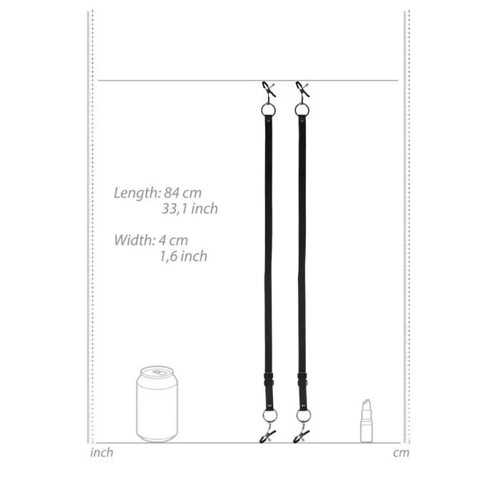 Labia Spreader with Clamps - Black Foto 7