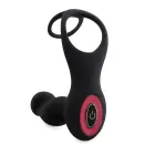 Teazers dzimumlocekļa un sēklinieku gredzens ar prostatas vibratoru un tālvadības pulti – 7 cm – 3 cm — Foto 8