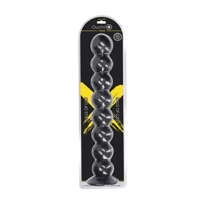 Balls of Lust anālais spraudnis – 55 cm (21.6″) – Melns