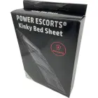 Power Escorts - BR190 - Kinky Bed Sheet Black - 160 x 227 CM Foto 1