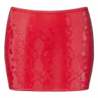Cottelli Party – snakeskin look mini skirt – red – S — Photo 5