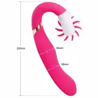 EasyToys Dave двойной вибратор – 21.5 cm (8.5″) – розовый — Фото 9