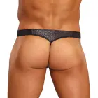 Micro G-String with Red Cockring – S/M – Black — Photo 1