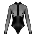 Noir Project Fetish Long Sleeve Bodysuit – Black – S — Photo 10