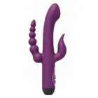 LUZ by TOYJOY Triple Aura – трёхточечный вибратор для точки G – фиолетовый – 24 см — Фото 3