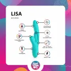 Good Vibes Only Lisa Dual-Action vibrators ar kustību – 22 cm (8.5″) – rozā — Foto 3