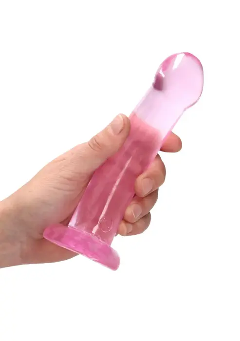 Netikras dildo su siurbtuku – 17 cm (6.7″) – Skaidrus Photo
