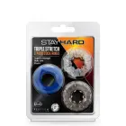 STAY HARD Triple Stretch Cock Rings – 3-Pack — Photo 1