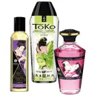 Shunga Fruity Kisses erotiskās masāžas un lubrikantu komplekts – 3 gab. — Foto 2