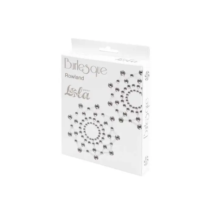 Rowland Burleskas krūšu uzlīmes – balts – viens izmērs Foto 4