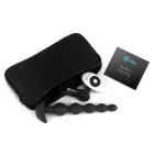 b-Vibe Cinco tālvadāma elastīga silikona anālo bumbiņu sistēma – 20.3 cm (8″) – Melns — Foto 7
