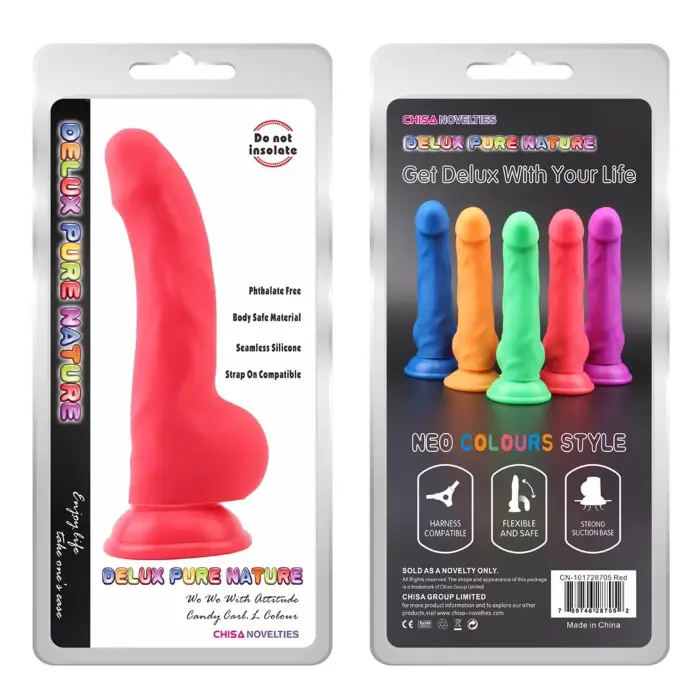 Carl.L - красный дилдо – 21.7 cm (8.5″)