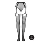 Aluspüksid koos kinnitatud sukkadega – mustad – One Size Photo