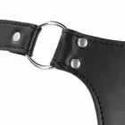 PU Leather Chastity Belt with Straps – Black — Photo 7