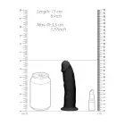 Reālistisks divslāņu dildo – 15 cm (6″) – Melns Foto 6