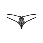 OBS Intensa Double Thong with Straps and Bows – Black – L/XL — Photo 4