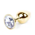 MyLove Toys Jewellery Gold analinis kištukas – 7 cm (2.8″) – Skaidrus — Nuotrauka 2