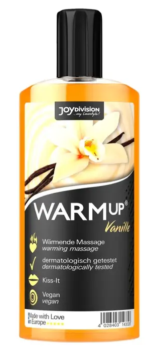Joydivision WARMup šildantis masažo lubrikantas – vanilė – 150 ml