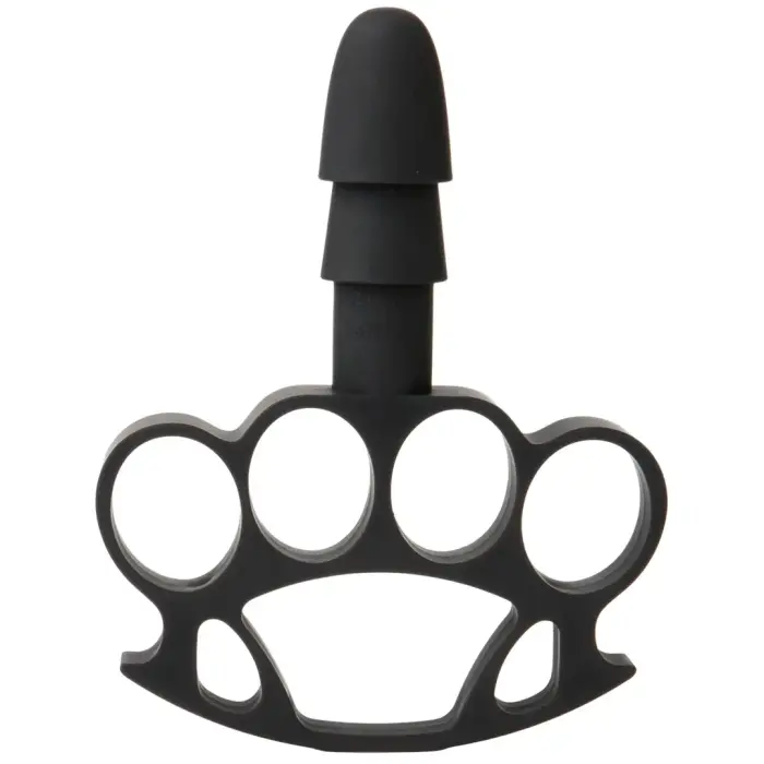 Doc Johnson Knuckle Up – крепление Vac-U-Lock на пальцы – чёрное