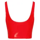 Black Level Shiny Vinyl Top with Zip – Red – XL — Photo 9